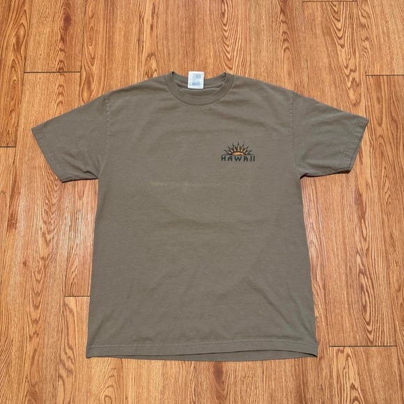 Other - VTG Hawaii Men's Shirt Large Islands Tourist Nature Wildlife Brown 90s